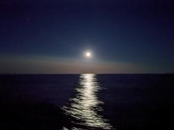Moonrise, Georgia coast