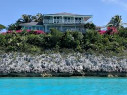 View from our anchorage, Little Sampson Cay