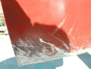 Rudder scratches, looked worse than they were.