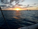 Sunset in the new Sand Dollar anchorage