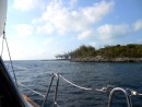 After coming through Current Cut, at the north end of Eleuthera