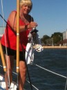 Cleaning decks at 28 knots