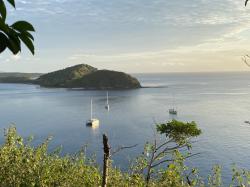 The view from the top of Drawaqa Island