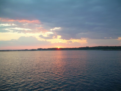 Sunset at Richmond Island: Just off Cape Elizabeth