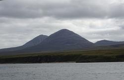 The Paps of Jura: Taken from Sound of Islay. A very barren island home to lots of deer and wild goats.