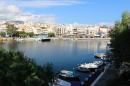 The Lake, Ag Nikolaos, Crete from our Airbnb apartment - Emerald Lake Studios