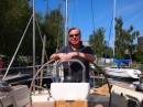 May 2012
Just about to do the sea trial on Njord (formerly known as Anita) in Griefswald, East Germany on The Baltic 