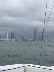 Leaving Atlantic City: Started out sunny but quickly went overcast
