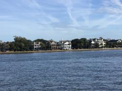 Homes along the water in Charleston, SC