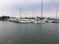 Docks at BlueWater marina