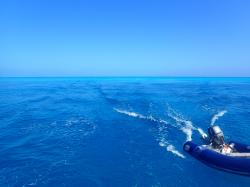 Sailing to the Raggeds: The water is crystal clear and stunning shades of blue
