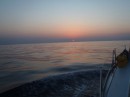 This is a photo of our last offshore sunset after 5 months traveling out of the country.