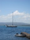 Sanna on anchor, Molokai