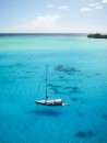 Sanna on anchor in Bora Bora