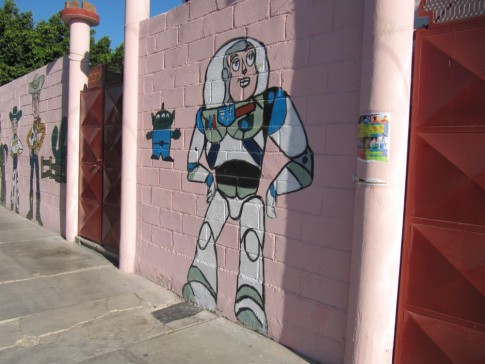 School wall - to infinity and beyond