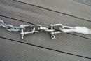 Chain to drouge swivel (without seezing wire)