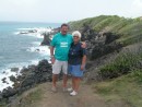 Mary Margaret and I at Black Rock Beach.