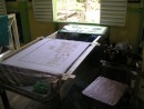 The process of making Batik.