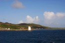 Lighthouse coming into Port Ellen