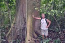 Larry, on his Harpy Eagle hike - mile 6 - note how he