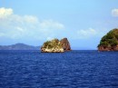 The view from Lisa Kay at anchor at Islas Tortugas