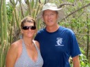 Jim & I on a hike @ the Tobago Cays