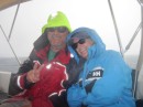 Such troopers as we spent the day sailing in the rain! Once we reached our destination - all was well.