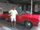 Finally in Stonington, CT, Mike shows off his vintage 1968 Chevy 080311
