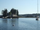 Island in middle of Boothbay Harbor 081811