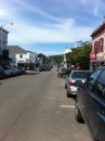 Bar Harbor with mountains of Acadia in background 082411