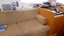 sofa (also custom-made by the Captain)