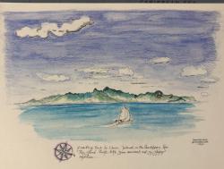 What does Union Island really look like...: Watercolor pencils, Pigma Micron Pens,  on cold pressed Strathmore watercolor paper