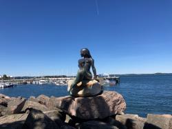 Little Mermaids are not in Copenhagen only: the ones in Eastport are just a bit...bustier.😊