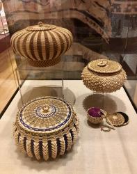 ...And more examples of creations in quillwork by the Abenaki artists, at the Abbe Museum.