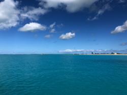 Barbuda, a very low island.