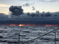 During the passage to the USVI from NC, a very dramatic sky!