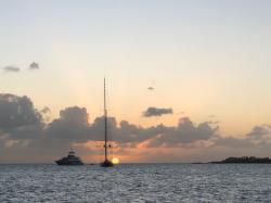 Last night at Simpson Bay before sailing to St. Lucia