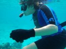 Nancy snorkeling
