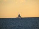 Sailing at dusk