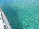 Calm day at Tilloo Cay.  Bahamas clear water