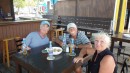 Lunch with Lois and Howard at "On the Reef" restaurant, Harbour Island