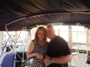 Janet and Bob getting ready for their date night. We had the kids overnight on the boat. A great night for all of us.