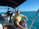 Our friend Blue, joined us for the Biscayne Bay to Marco Island voyage. He looks like this might be a good thing.