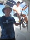 Getting doused unexpectedly on the St Lucia race 