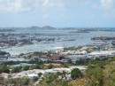 Overview of Simpson Bay lagoon in St Martin 