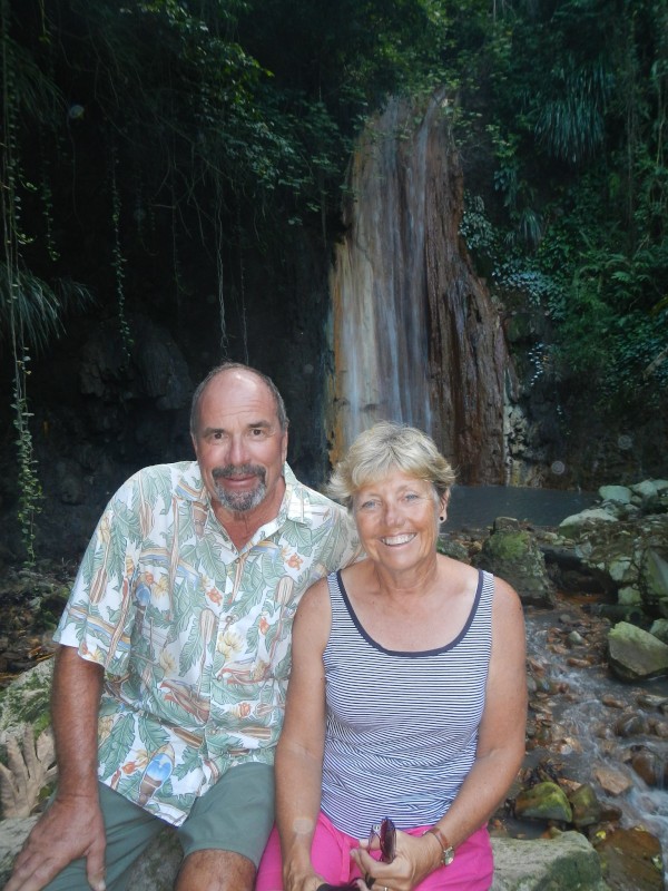 Waterfall in St Lucia 