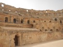 Ancient Roman coliseum in Tunisia