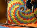 Top of balloon with air escape to descend