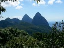 Beautiful Pitons from distance 
