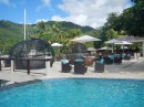 Pool at Capella Hotel in Marigot Bay 